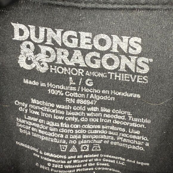 Dungeons and Dragons T-Shirt Honor Among Thieves Black Size Large mens - Picture 3 of 6